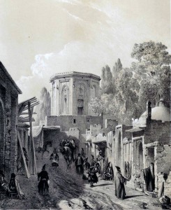 Rue de Teheran en 1840