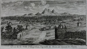 Vue de la ville d'Ispahan (1673).