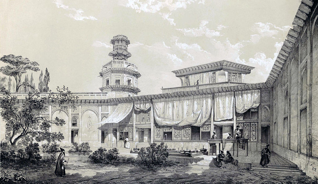 Palais Char-Bagh en 1840.