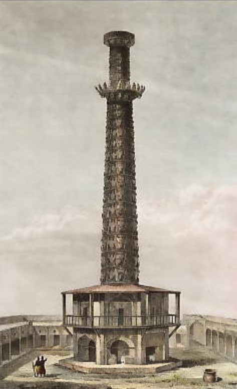 La tour des Cornes en 1852.