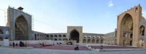 La grande mosquée d'Ispahan ou mosquée du Vendredi (juin 2017).