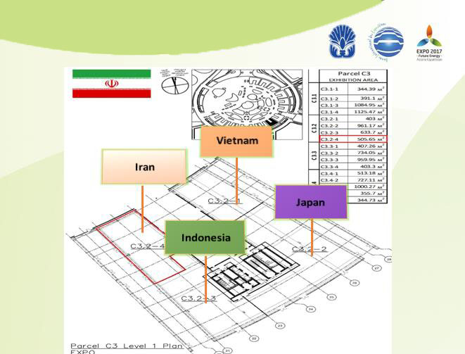 Situation du pavillon de l'Iran