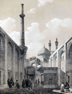 Le minaret d'Ali en 1840.