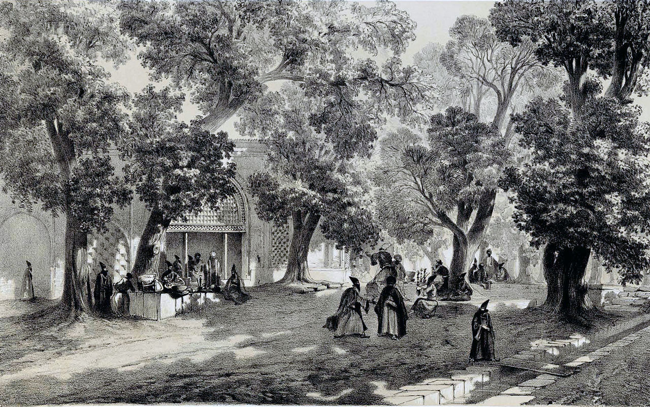 Le Char Bagh en 1840.