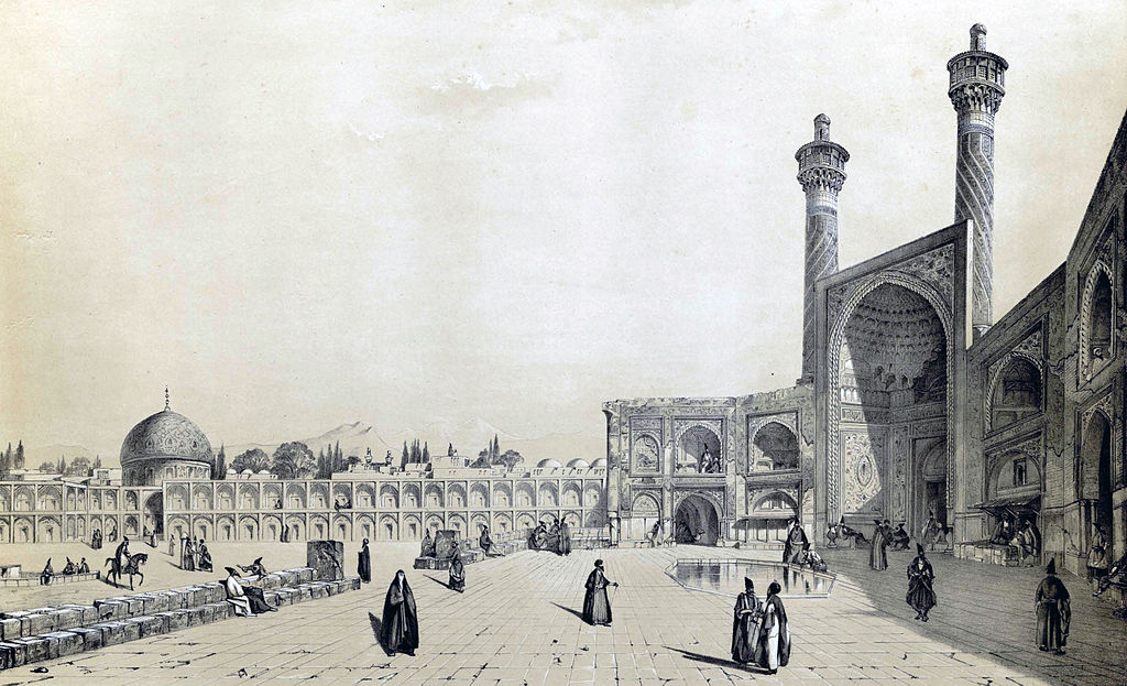 Entrée de la Grande Mosquée en 1840 .